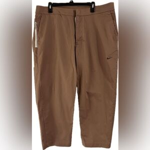 NWT Nike Sneaker Pants Men's Cropped "Archeo Brown" Taper Leg Length, woven